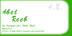 abel reeb business card